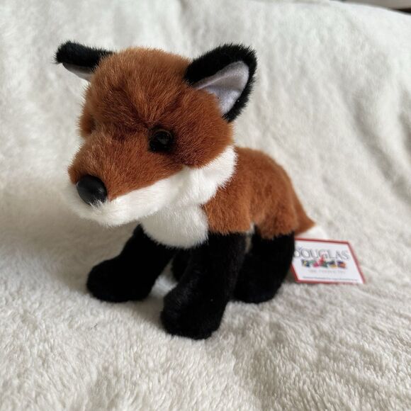 Douglas Cuddle Toys Bushy Red Fox 10” Realistic Plush With Tags - Picture 1 of 5
